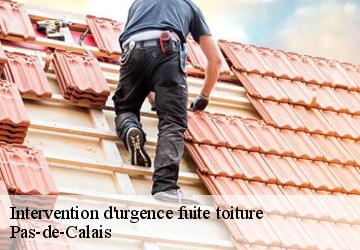 Intervention d'urgence fuite toiture  Pas-de-Calais 