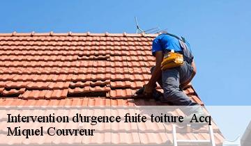 Intervention d'urgence fuite toiture   acq-62144 Miquel Couvreur