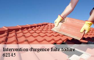 Intervention d'urgence fuite toiture 62145