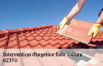 Intervention d'urgence fuite toiture 62350