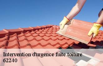 Intervention d'urgence fuite toiture 62240